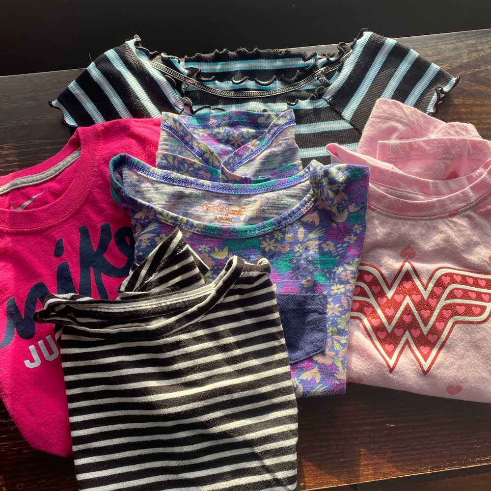 Girls Size S (6-7) Short Sleeve T-shirt Lot